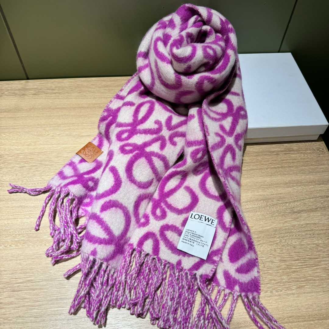 Loewe Anagram Scarf In Alpaca And Wool - PerfectKickZ
