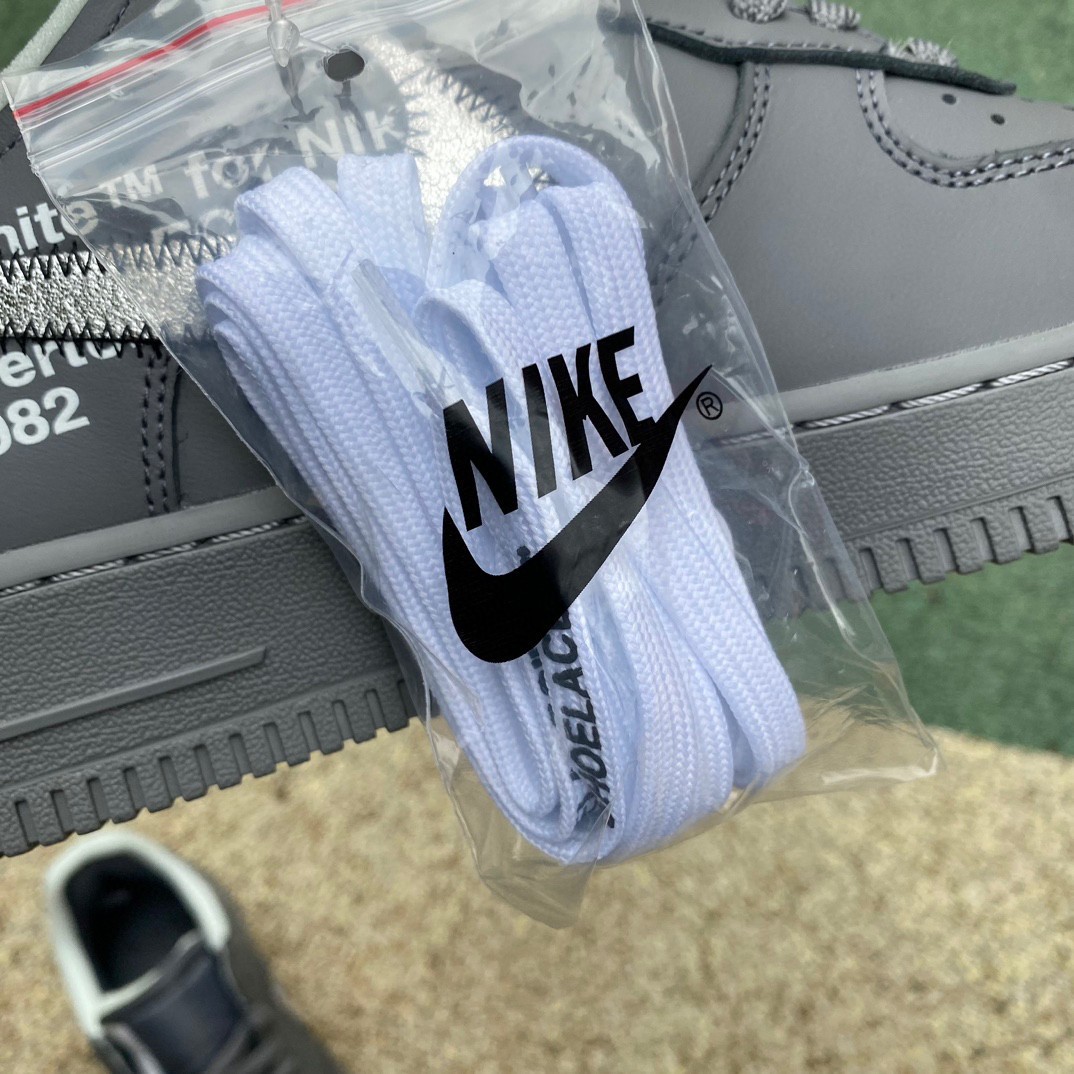 Off-White x Nike Air Force 1 Low "Ghost Grey" Sneaker       DX1419-500 - 