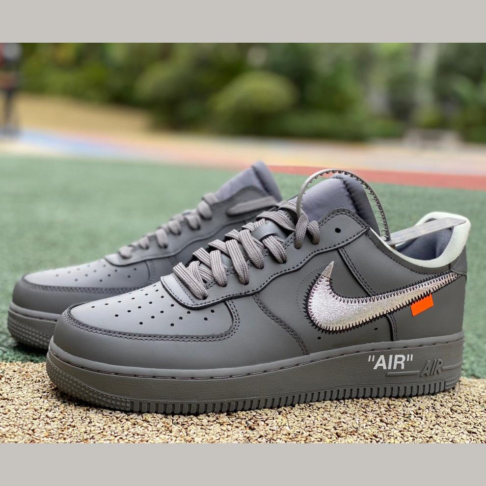 Off-White x Nike Air Force 1 Low "Ghost Grey" Sneaker       DX1419-500 - PerfectKickZ