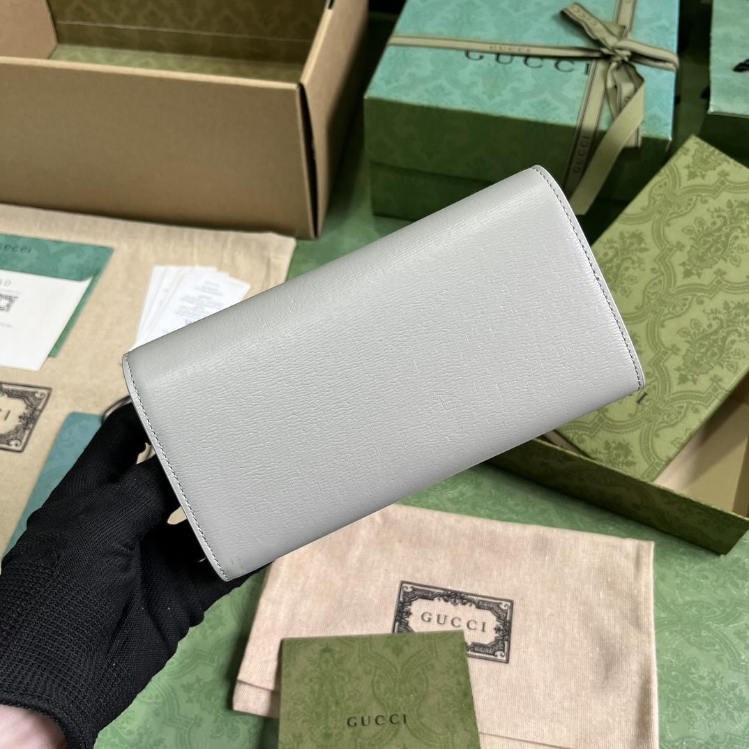 Gucci Continental Wallet With Gucci Script - PerfectKickZ