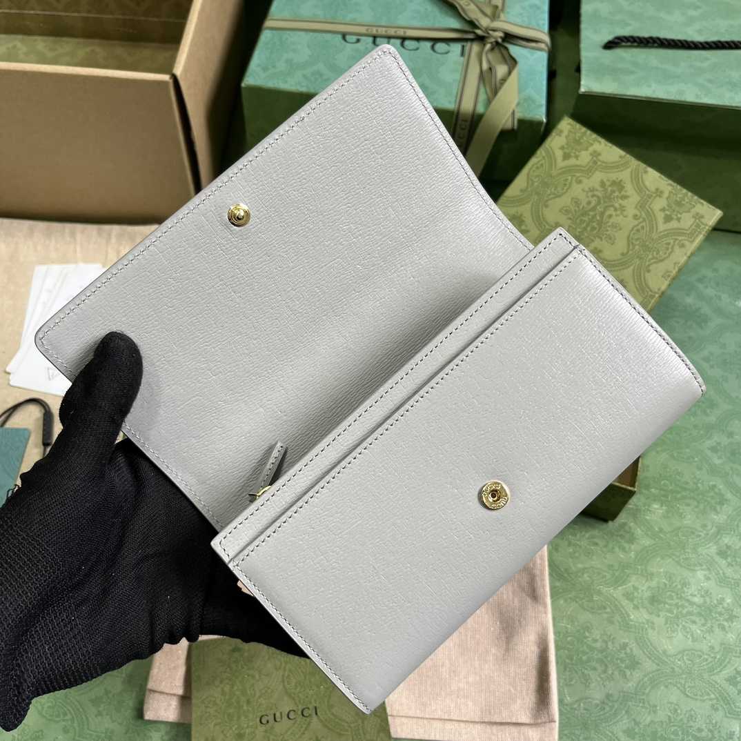 Gucci Continental Wallet With Gucci Script - PerfectKickZ