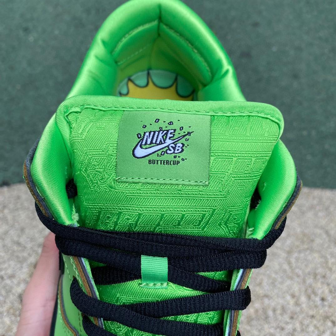 The Powerpuff Girls x Nike SB Dunk Low “Buttercup”Sneaker    FZ8319 300 - PerfectKickZ