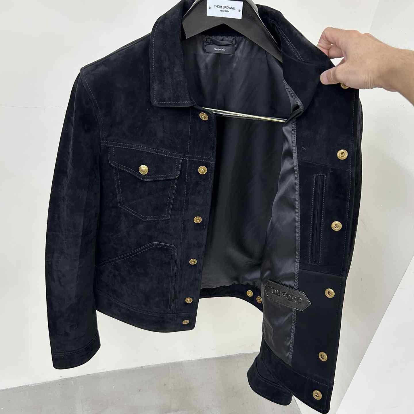 Tom Ford Cashmere Suede Shearling Trucker - PerfectKickZ