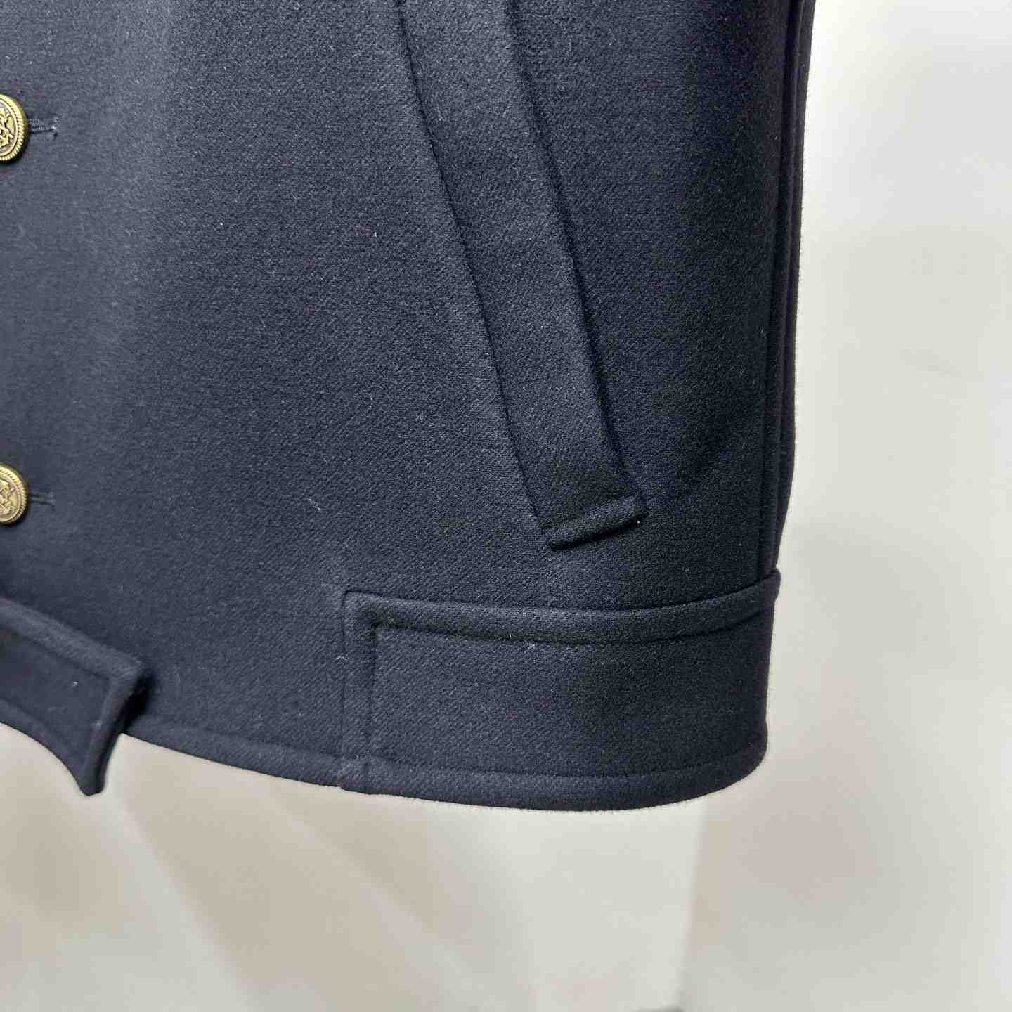Saint Laurent Button-up Wool Military Jacket - PerfectKickZ