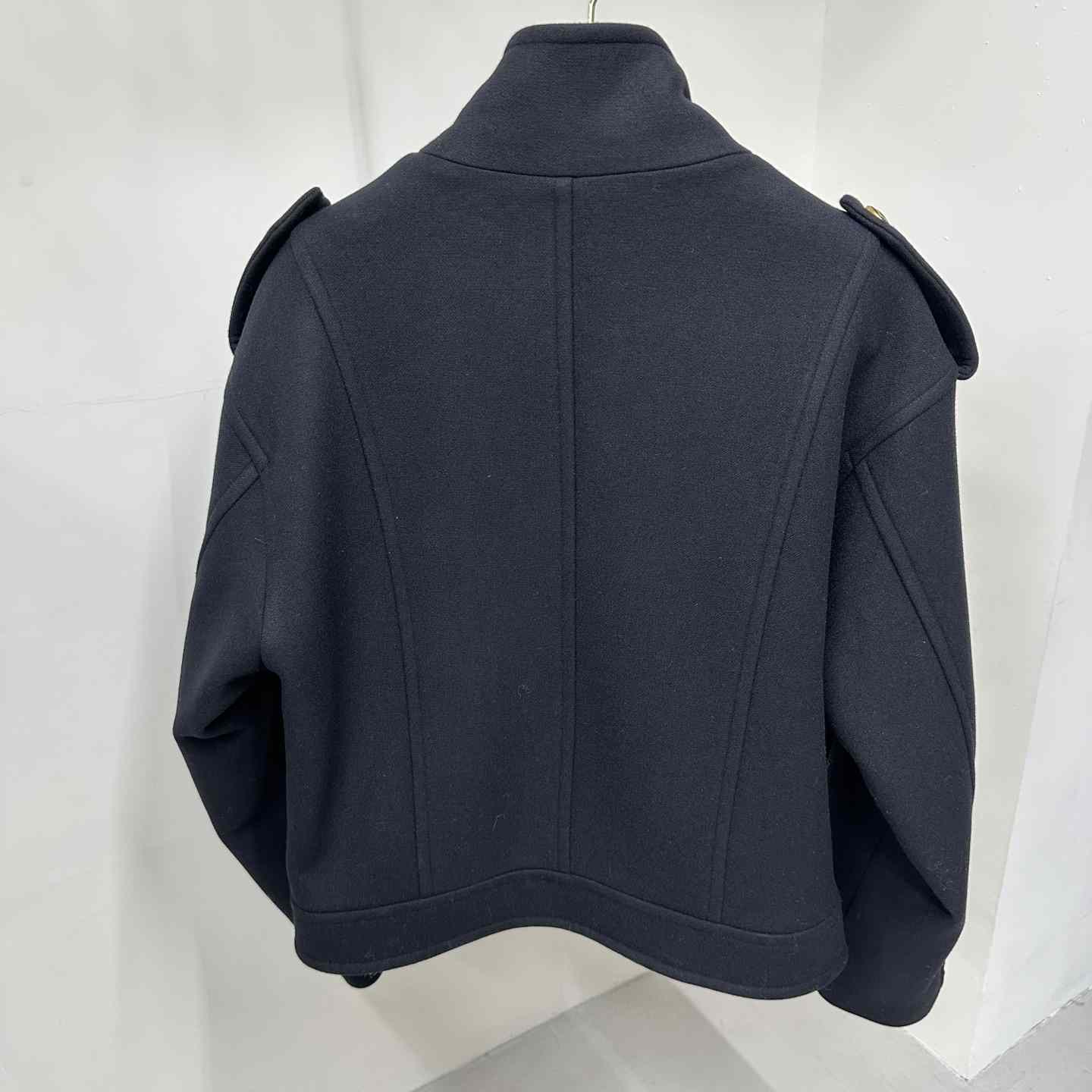 Saint Laurent Button-up Wool Military Jacket - PerfectKickZ