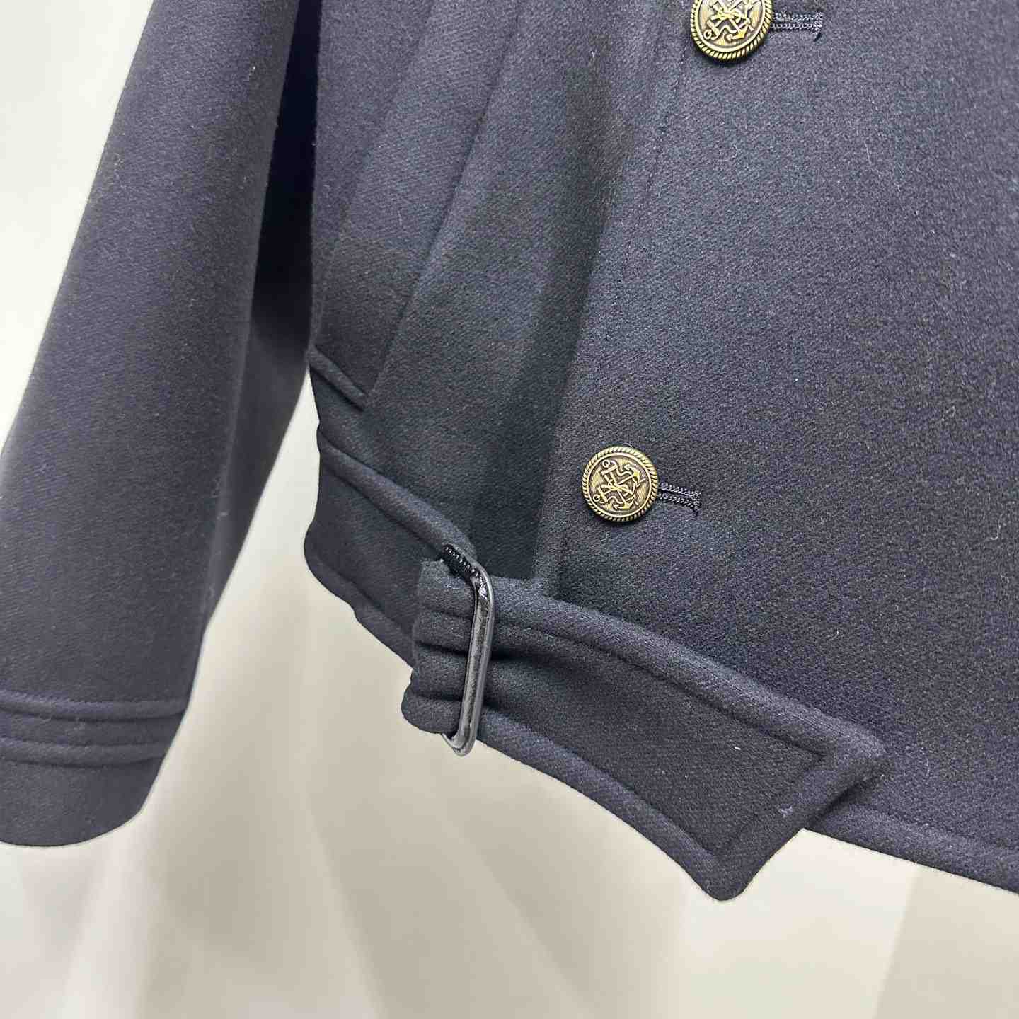 Saint Laurent Button-up Wool Military Jacket - PerfectKickZ