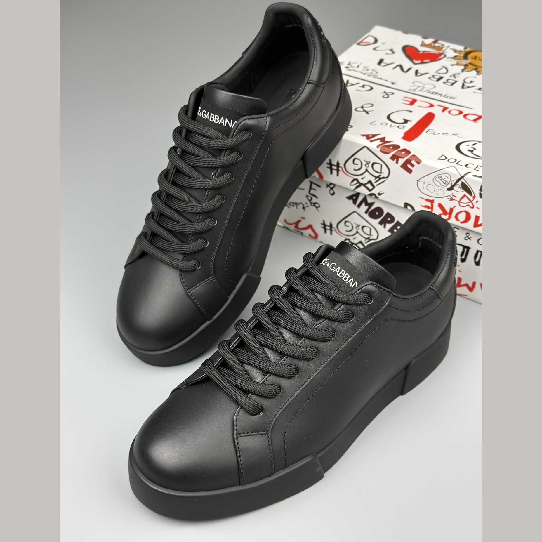 Dolce & Gabbana Calfskin Portofino sneakers - PerfectKickZ