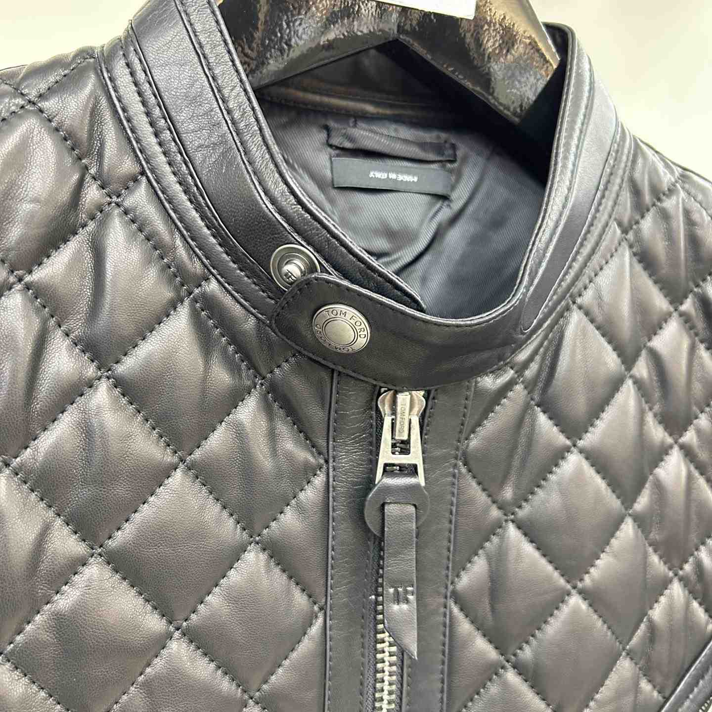 Dior Feather Nappa Quilted Cafe Racer - 
