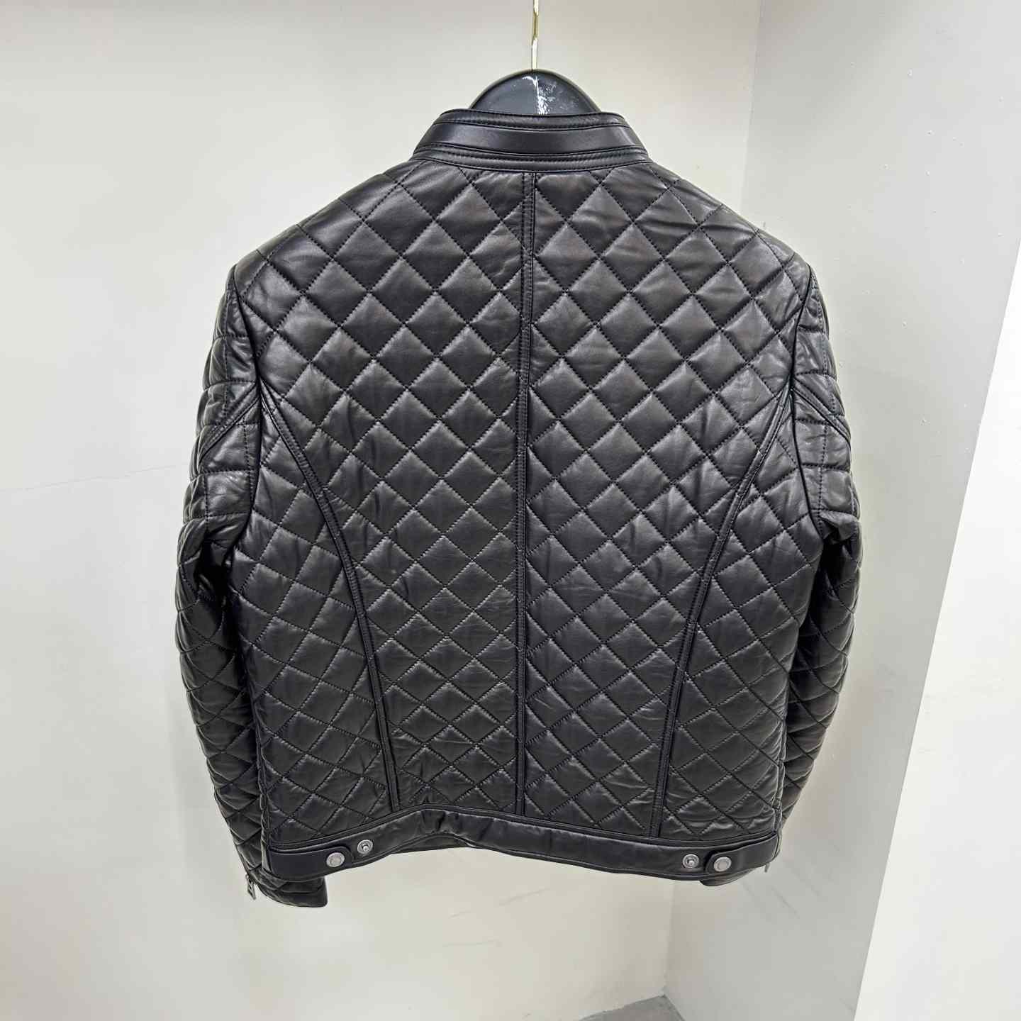 Dior Feather Nappa Quilted Cafe Racer - 