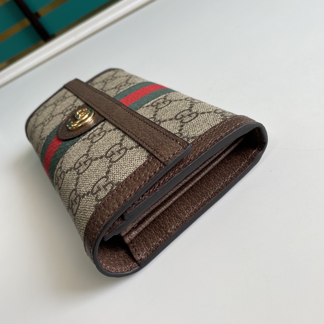 Gucci Ophidia GG Continental Wallet - PerfectKickZ