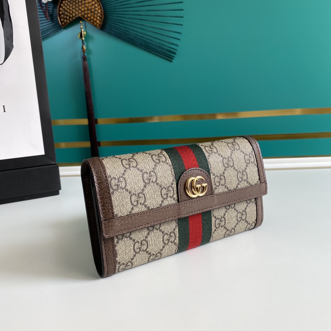 Gucci Ophidia GG Continental Wallet - PerfectKickZ