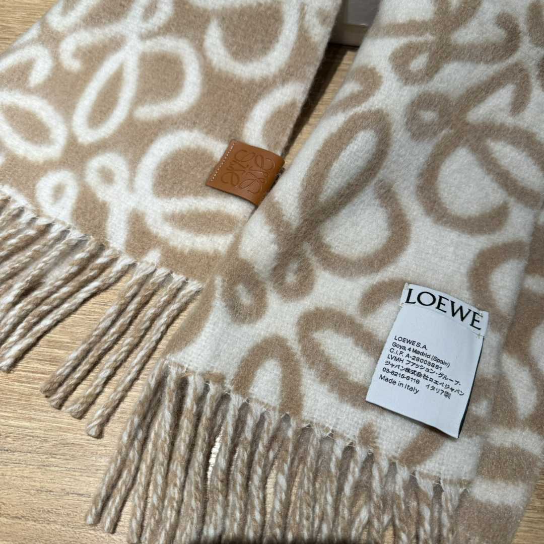 Loewe Anagram Scarf In Alpaca And Wool - PerfectKickZ