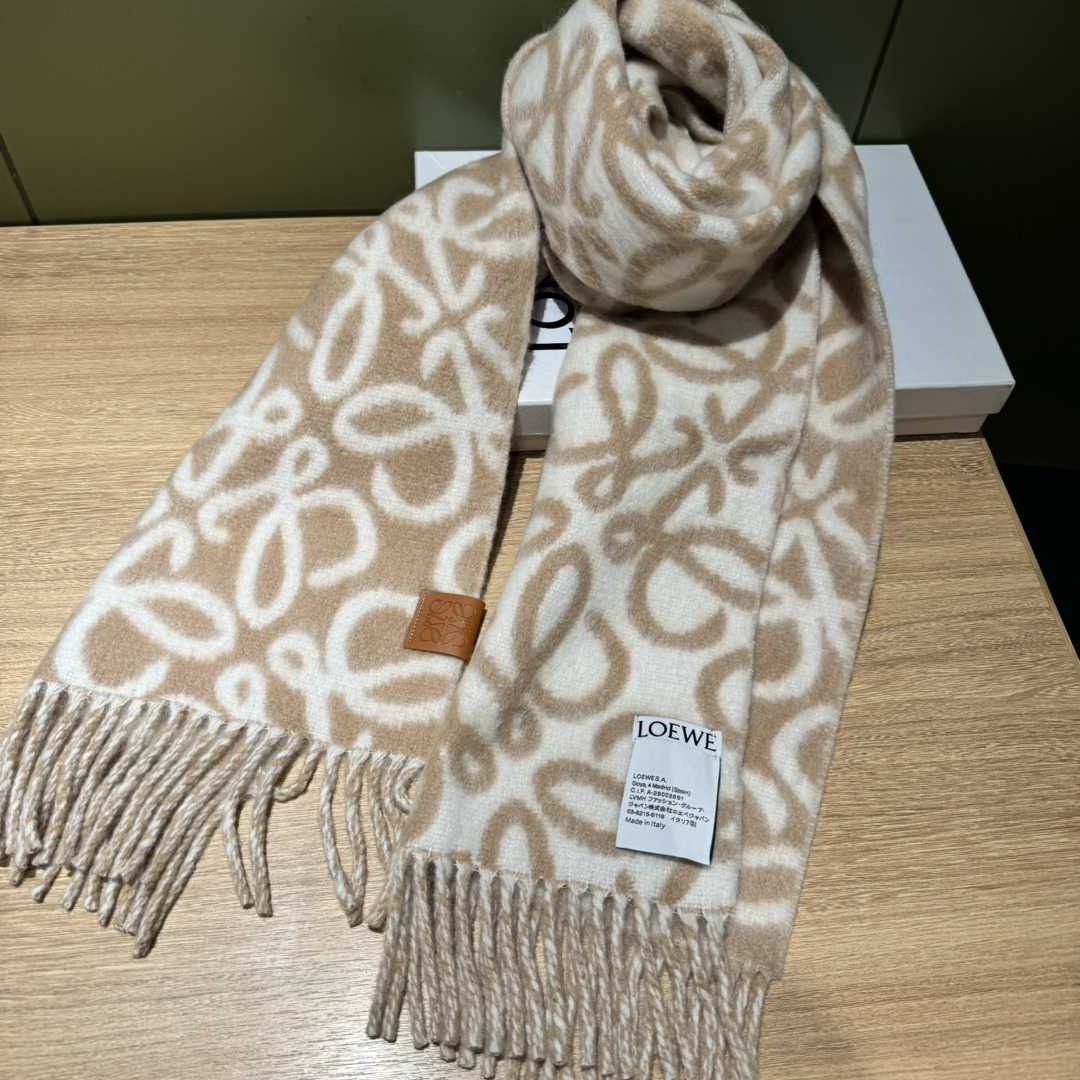 Loewe Anagram Scarf In Alpaca And Wool - PerfectKickZ