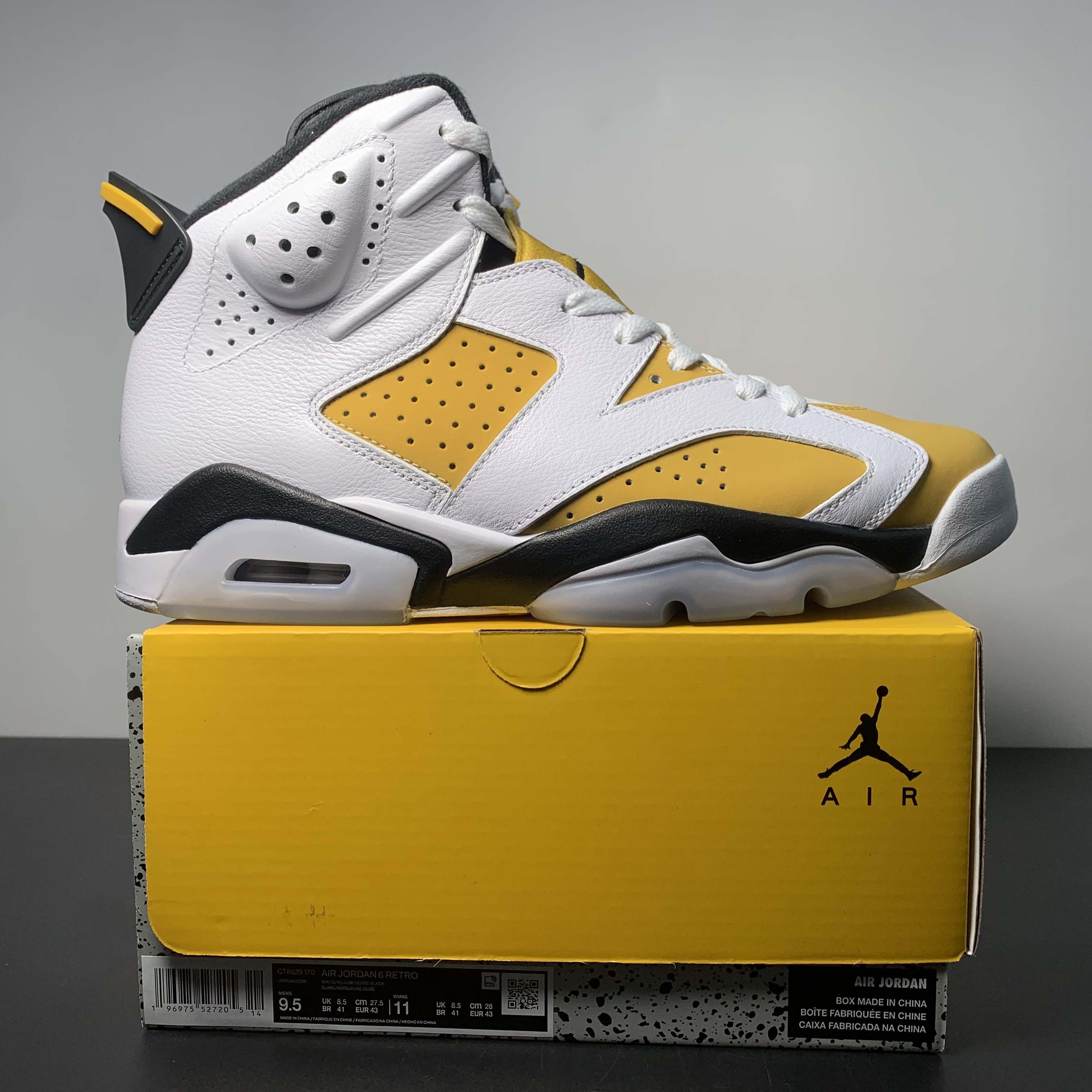 Air Jordan 6 “Yellow Ochre” Sneaker                CT8529-170 - PerfectKickZ