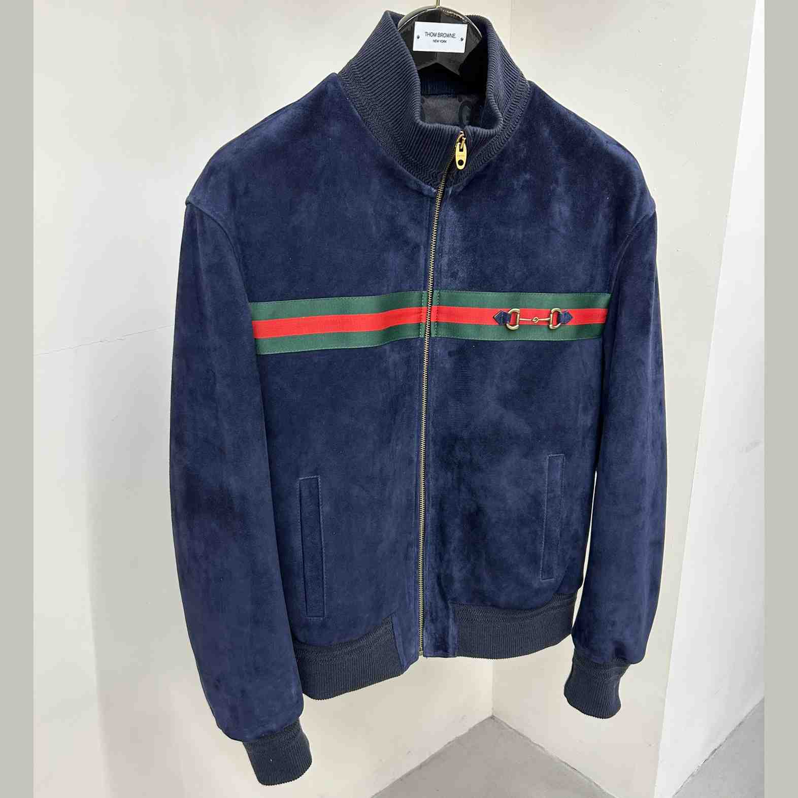 Gucci Suede Bomber Jacket - PerfectKickZ