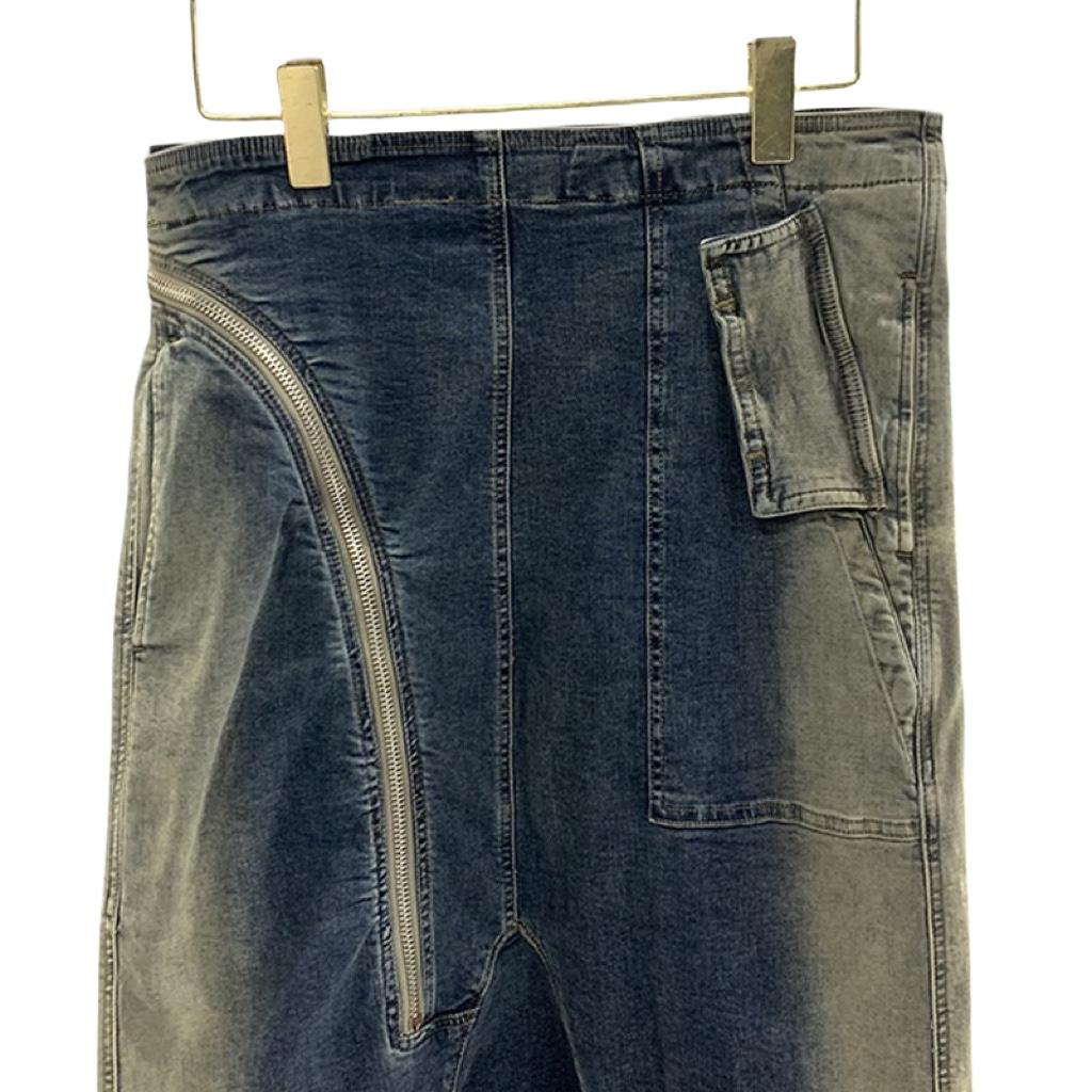 Rick Owens Drkshdw Aircut Washed Denim Shorts - PerfectKickZ