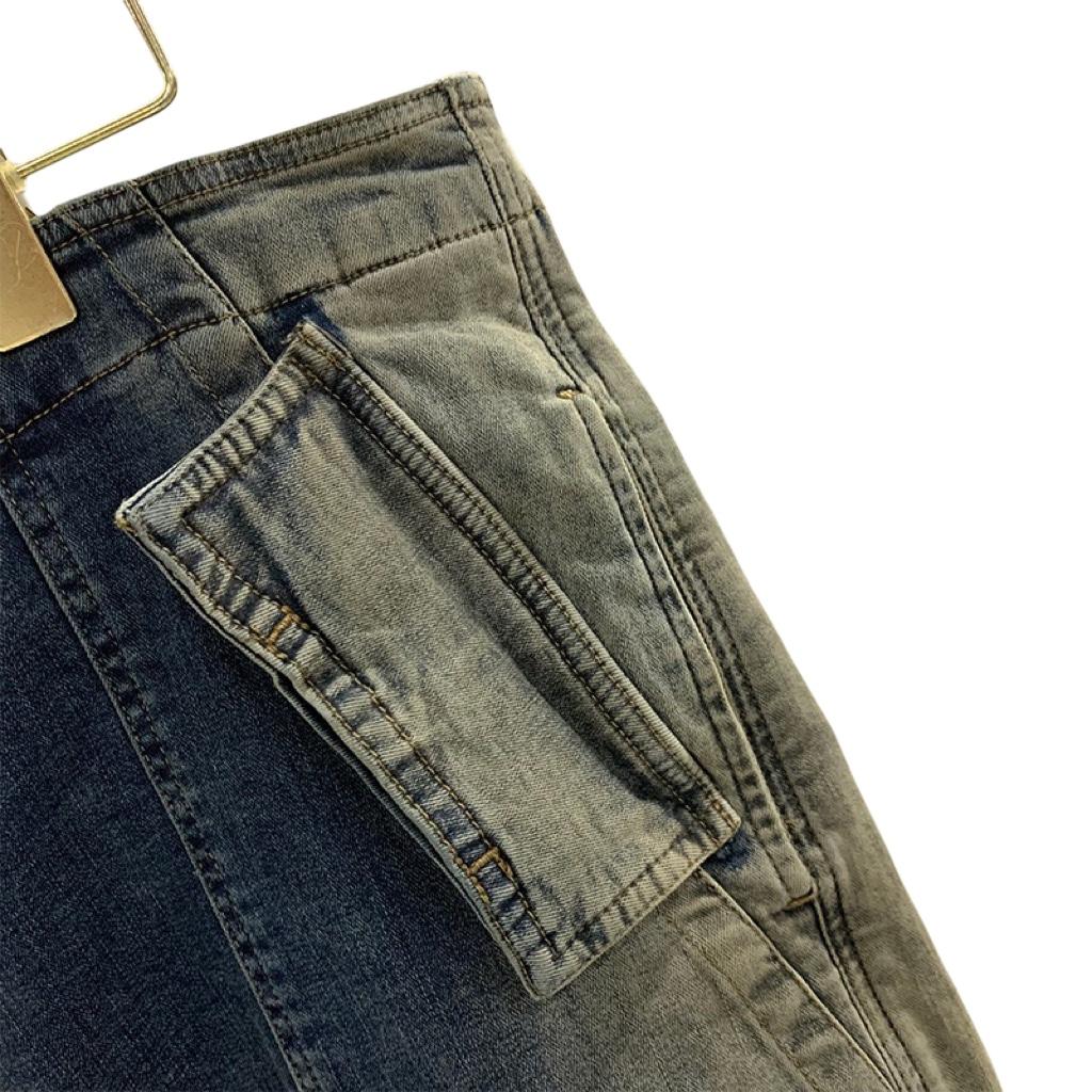Rick Owens Drkshdw Aircut Washed Denim Shorts - PerfectKickZ