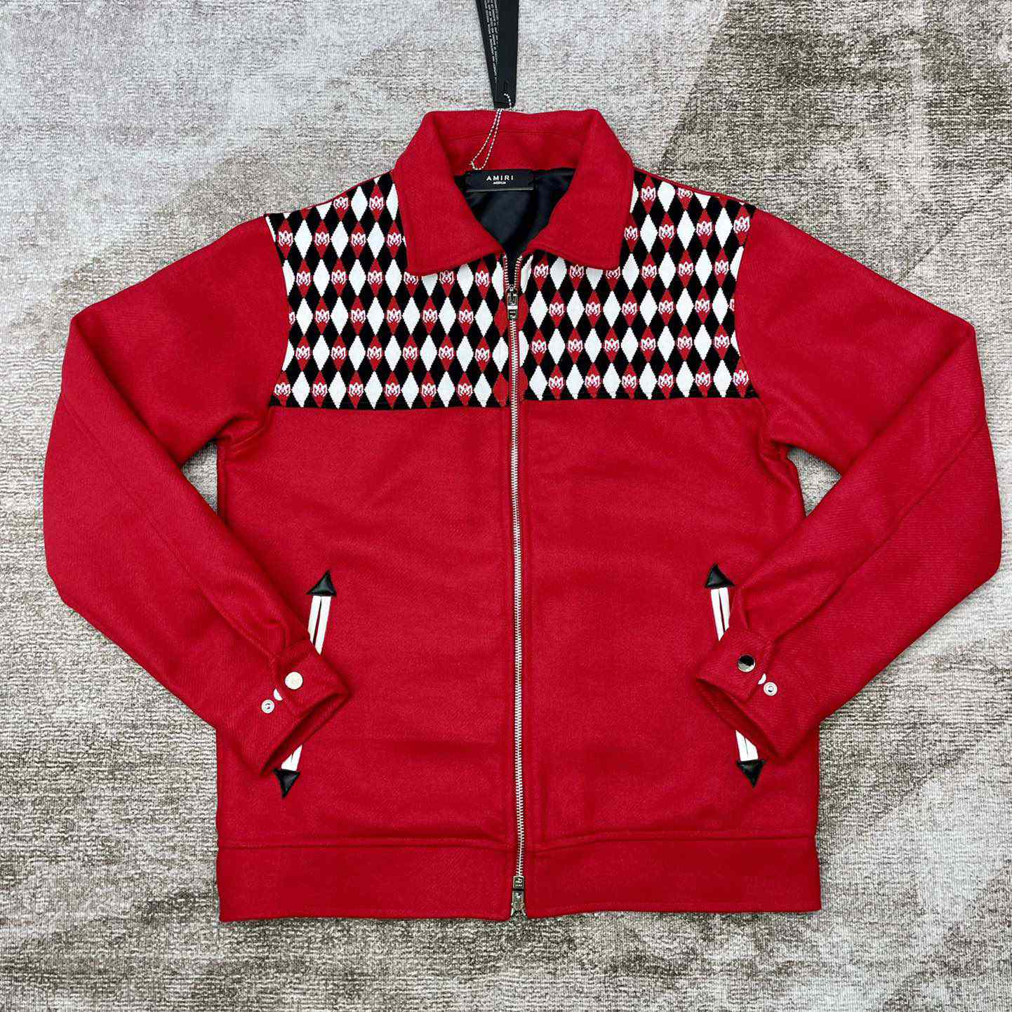 Amiri Diamond Embroidered Work Jacket - PerfectKickZ