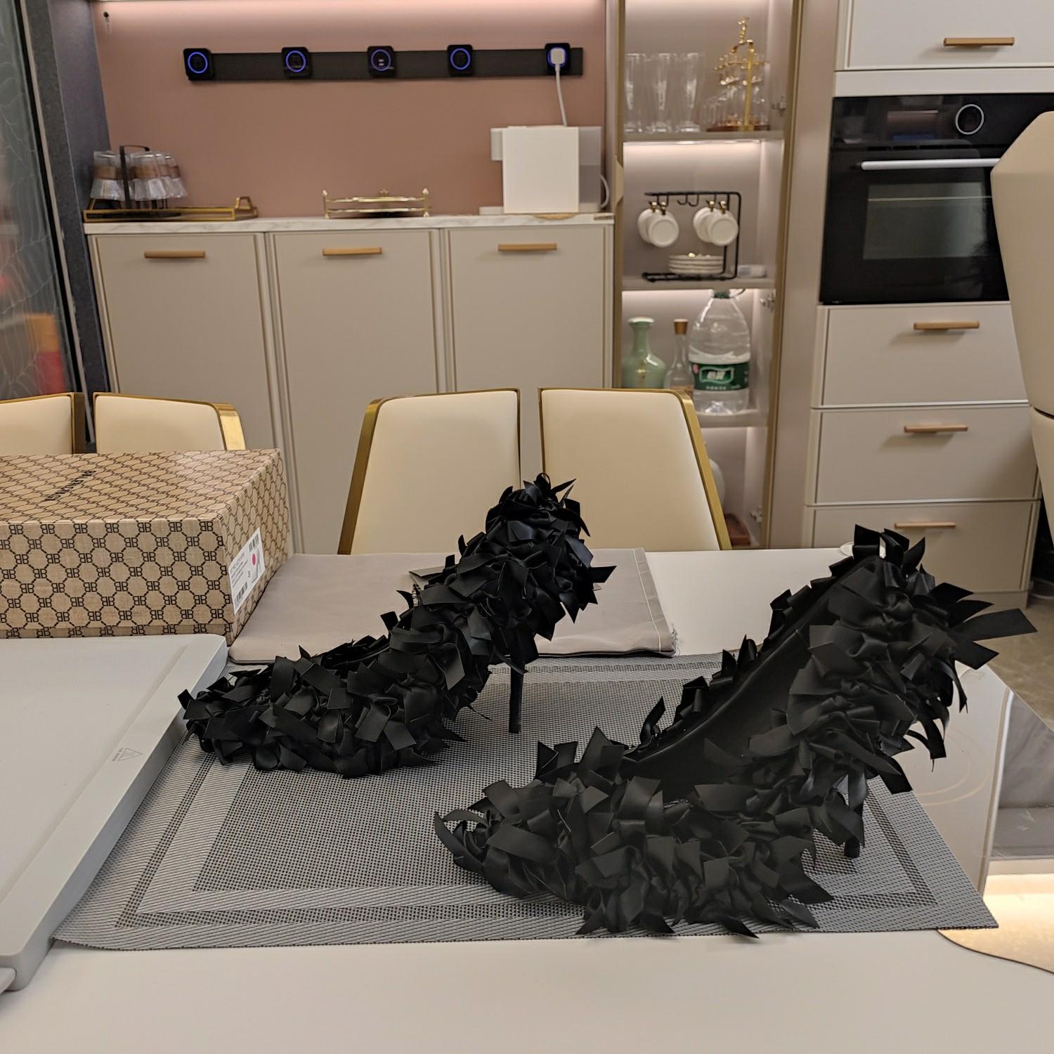 Balenciaga Marie-Antoinette 110mm Pump In Black  - PerfectKickZ