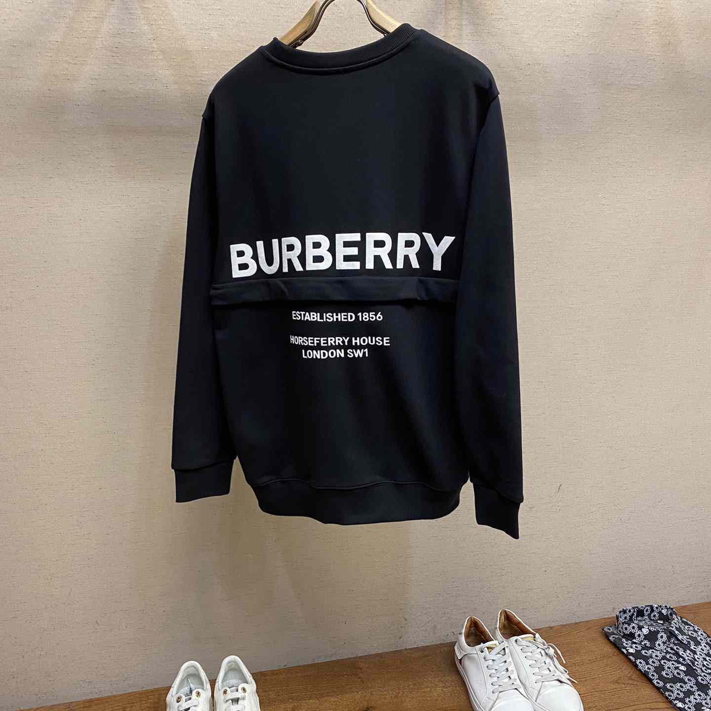 Burberry Men's Acklow Logo-back Sweatshirt - PerfectKickZ