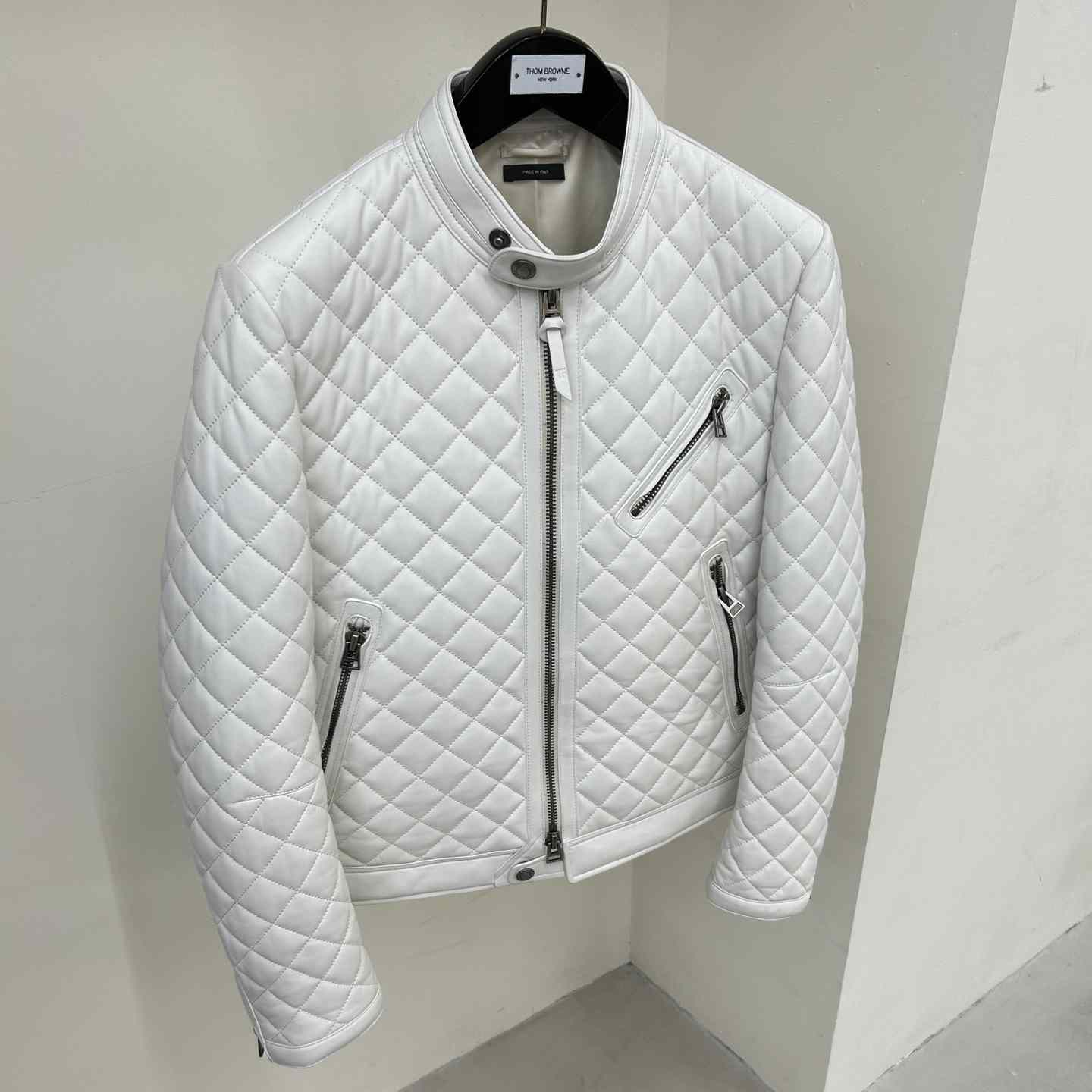 Dior Feather Nappa Quilted Cafe Racer - PerfectKickZ