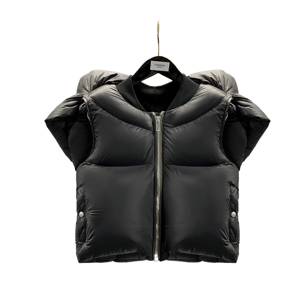 Rick Owens Black Knot Down Vest - PerfectKickZ