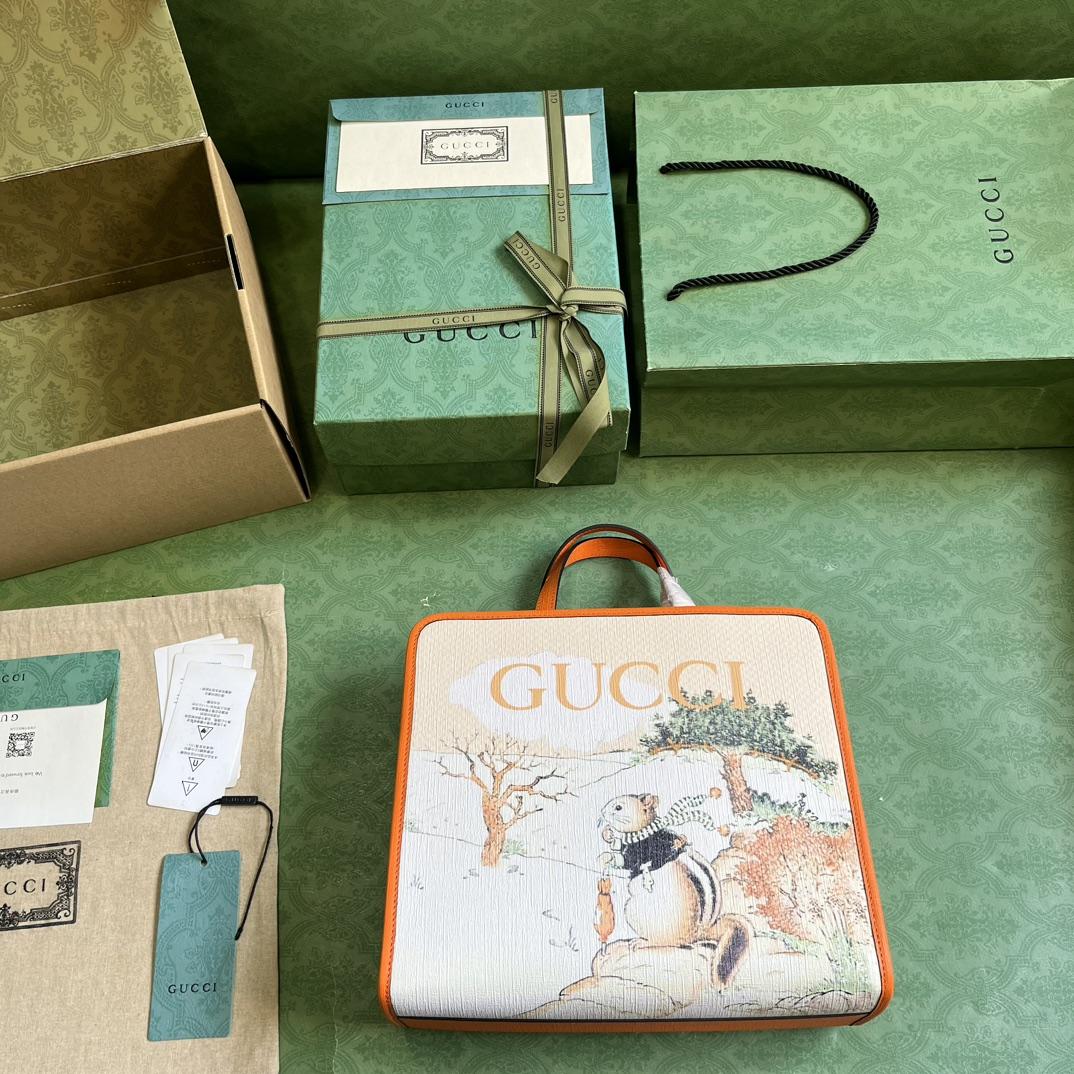 Gucci Children's Animal Print Tote Bag - PerfectKickZ
