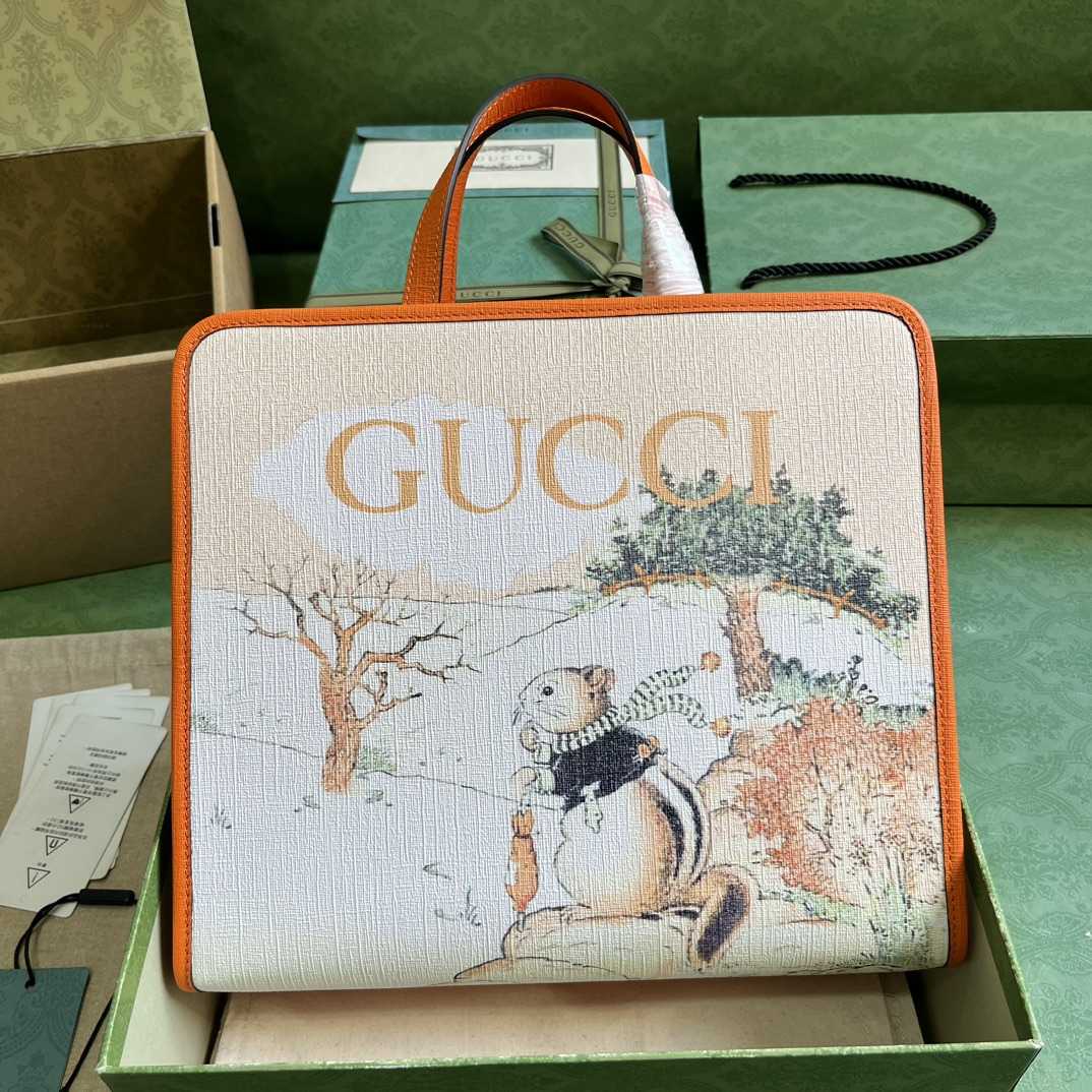 Gucci Children's Animal Print Tote Bag - PerfectKickZ