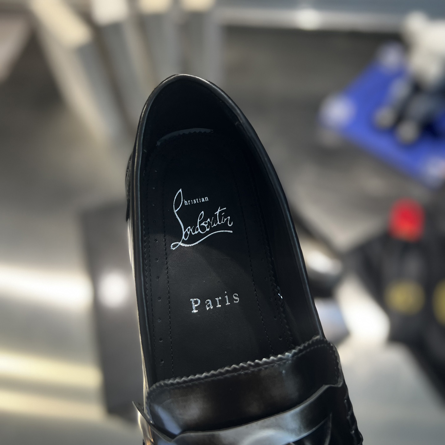 Christian Louboutin Penny Loafers - Calf leather - Silver - PerfectKickZ