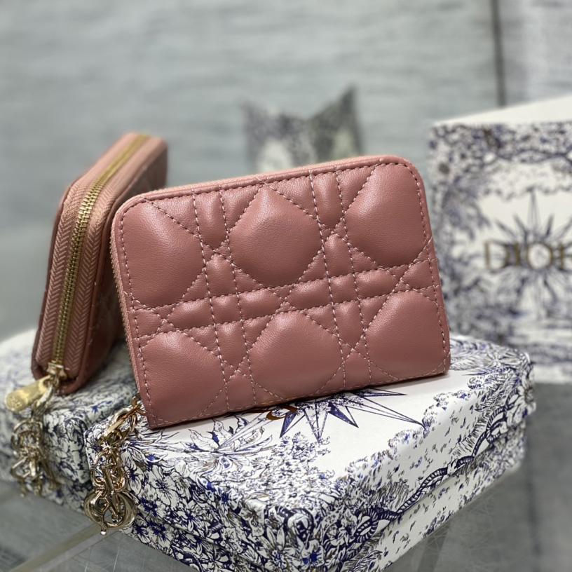 Dior Small Lady Dior Voyageur Coin Purse - PerfectKickZ