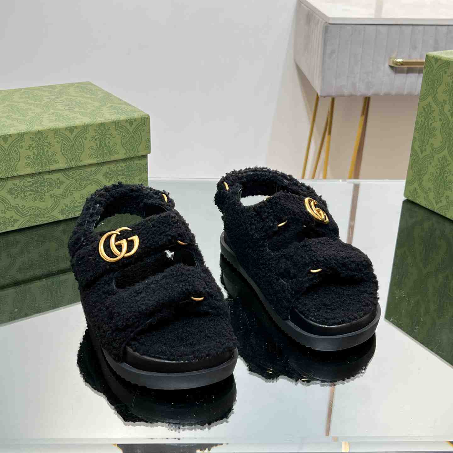 Gucci Women's Double G Sandals - 
