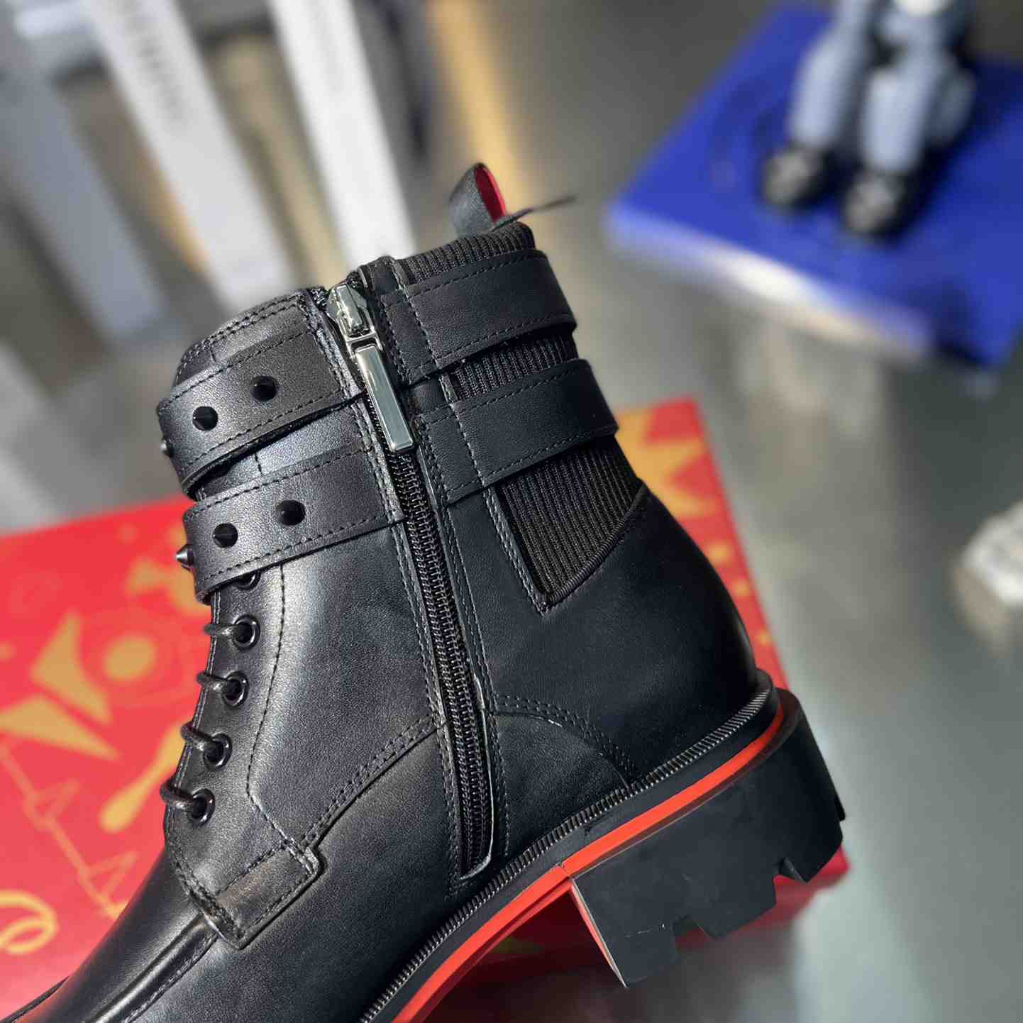 Christian Louboutin Our Fight Apron Toe Combat Boot - PerfectKickZ