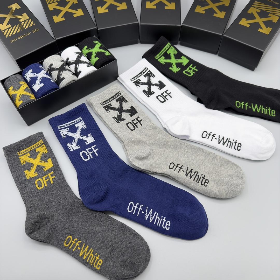 Off White Socks/Box - 