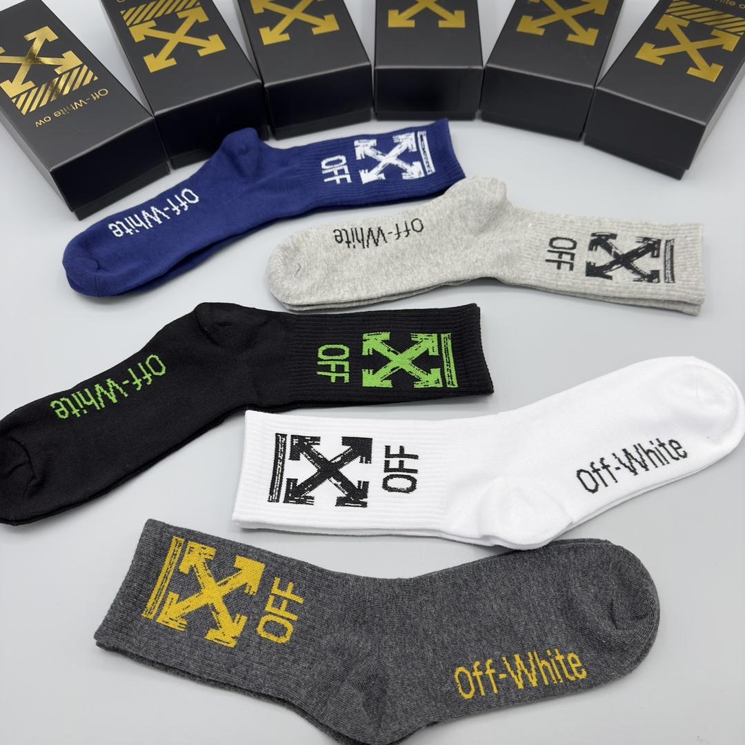 Off White Socks/Box - 