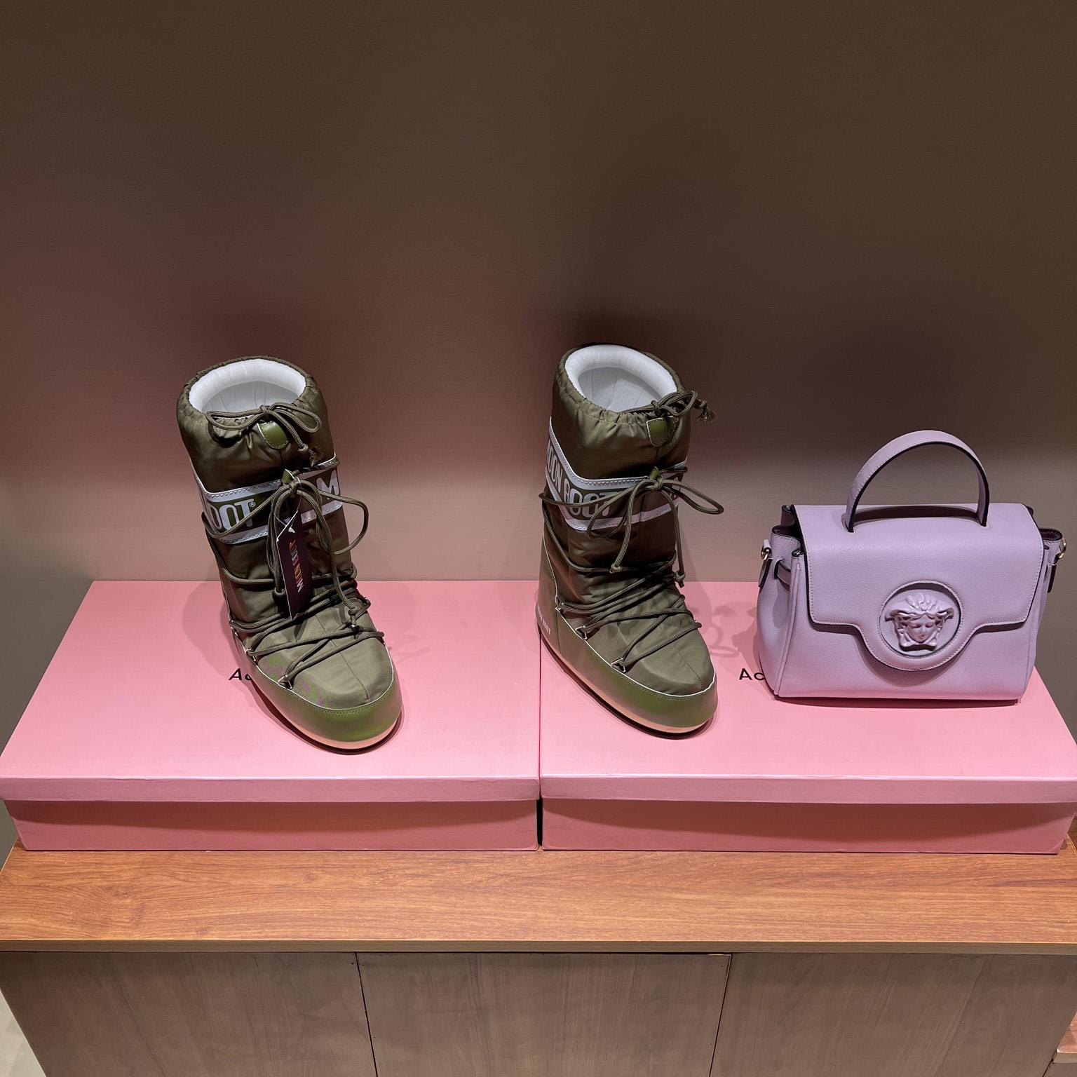 Moon Boot Icon Junior Khaki Nylon Boots - PerfectKickZ