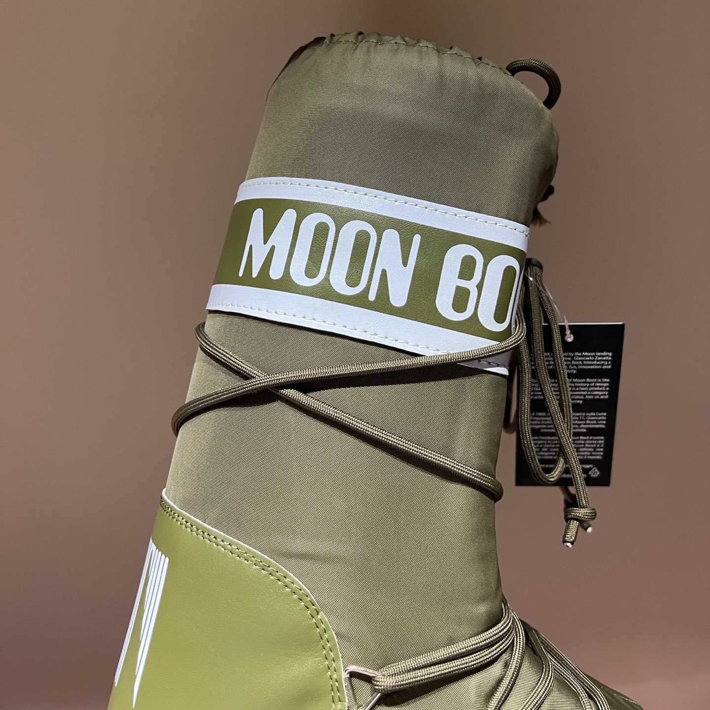 Moon Boot Icon Junior Khaki Nylon Boots - PerfectKickZ