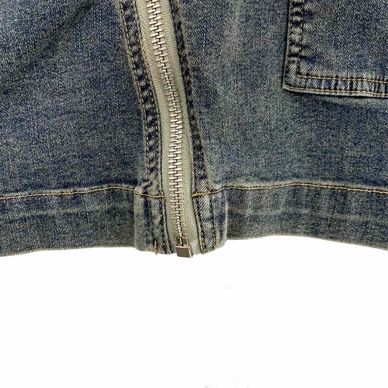 Rick Owens Dégradé denim mini skirt - PerfectKickZ