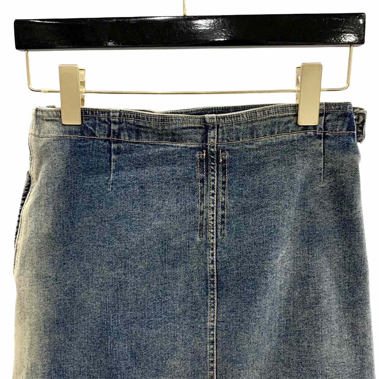 Rick Owens Dégradé denim mini skirt - PerfectKickZ