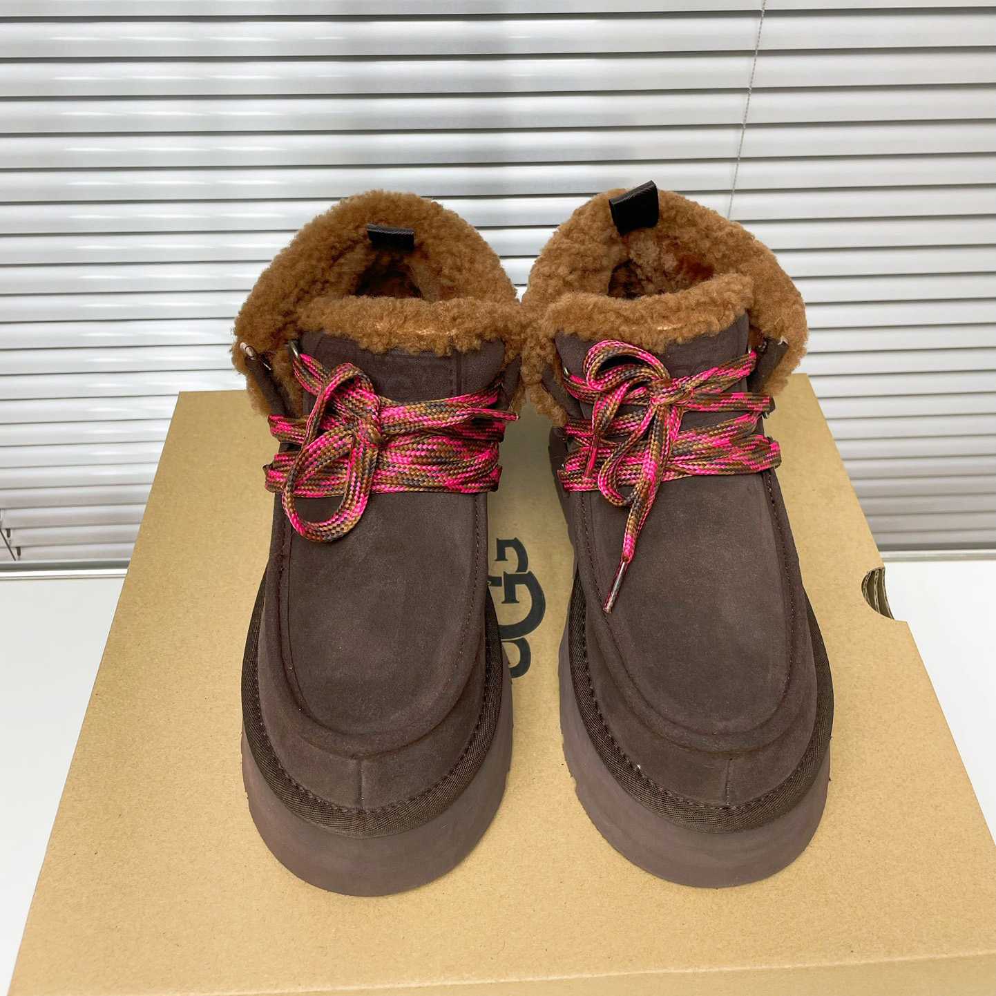 Ugg Funkarra Cabin Cuff Platform Boots - PerfectKickZ