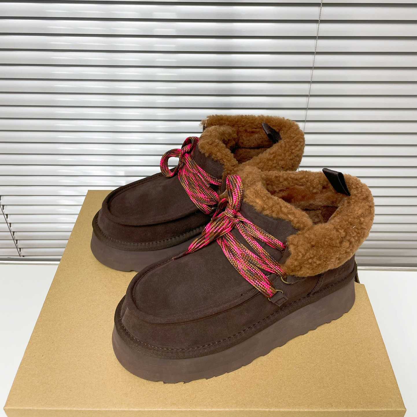 Ugg Funkarra Cabin Cuff Platform Boots - PerfectKickZ