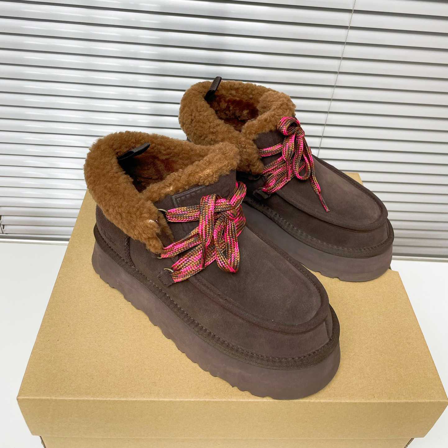 Ugg Funkarra Cabin Cuff Platform Boots - PerfectKickZ