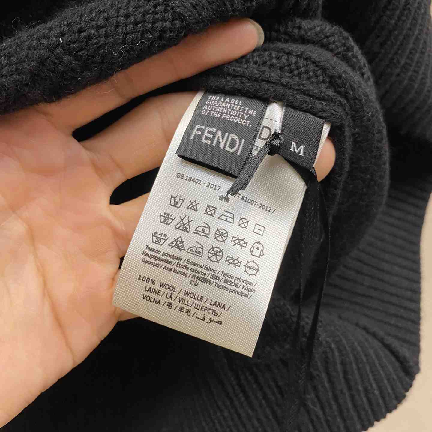 Fendi Black Wool Pullover - PerfectKickZ
