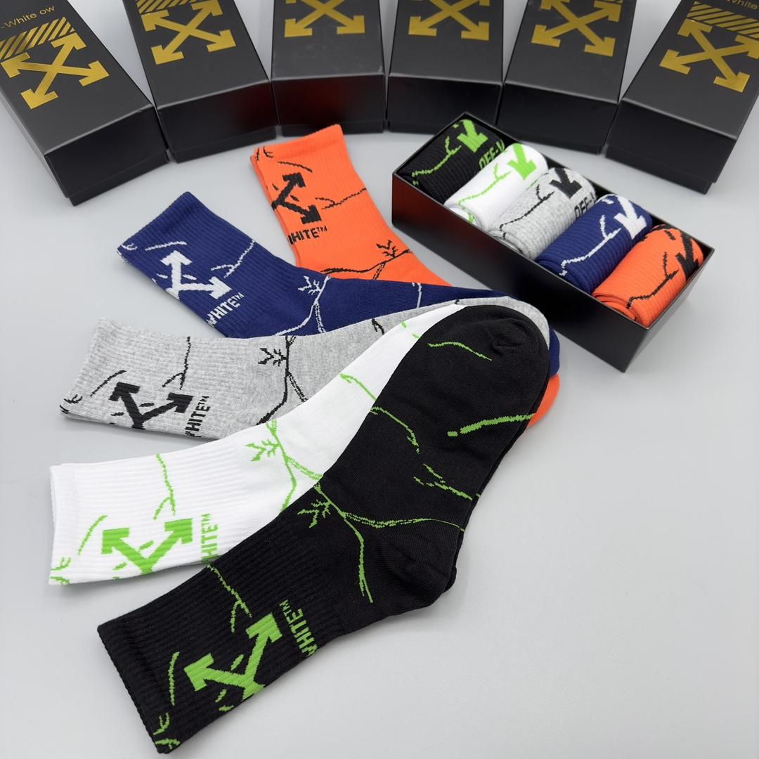 Off White Socks/Box - 