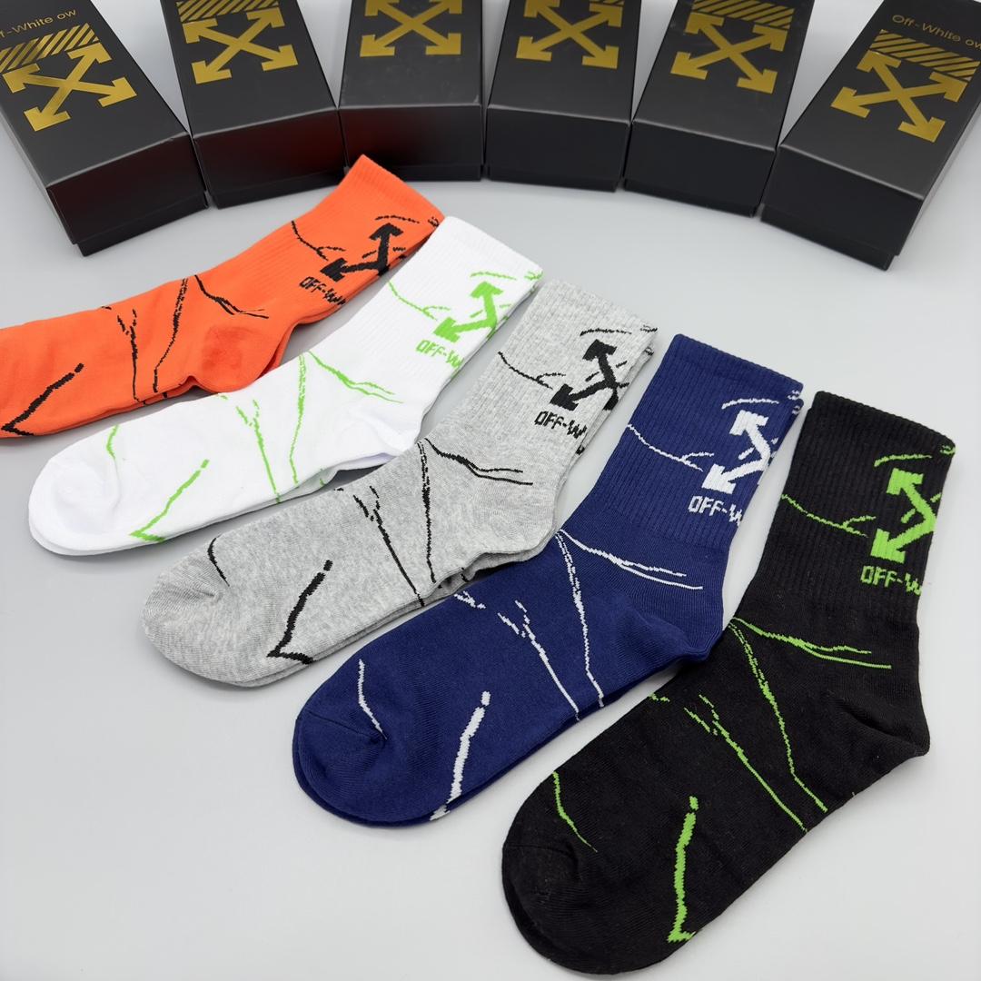 Off White Socks/Box - 