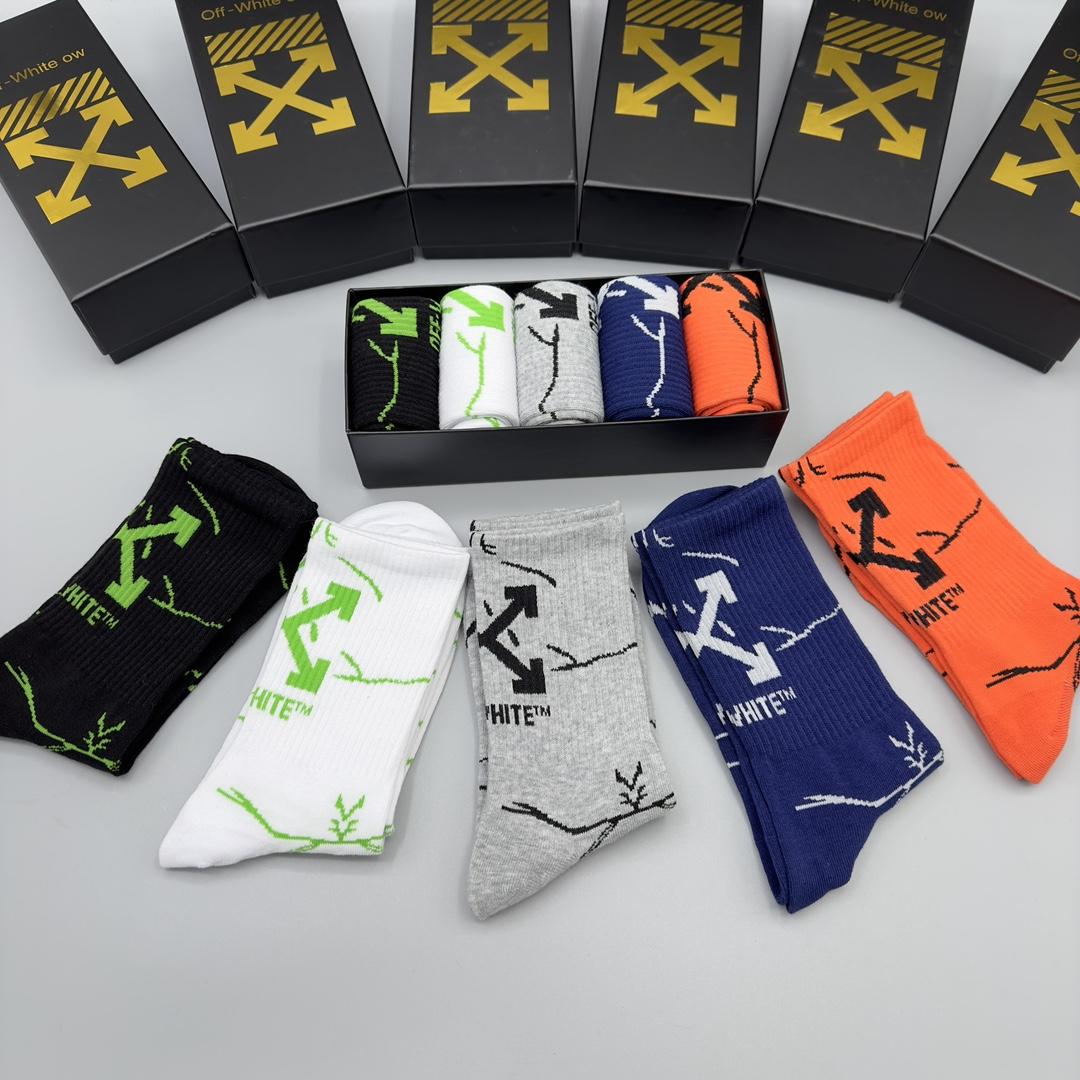 Off White Socks/Box - 