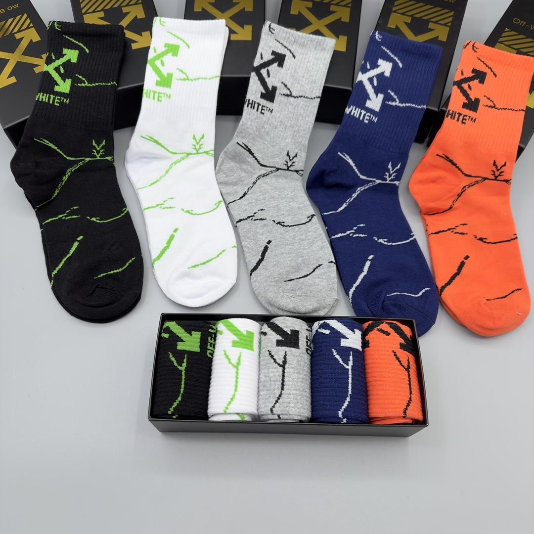Off White Socks/Box - 