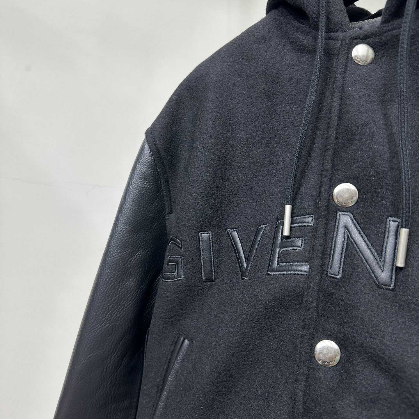 Givenchy Raised-logo Hooded Varsity Jacket - PerfectKickZ