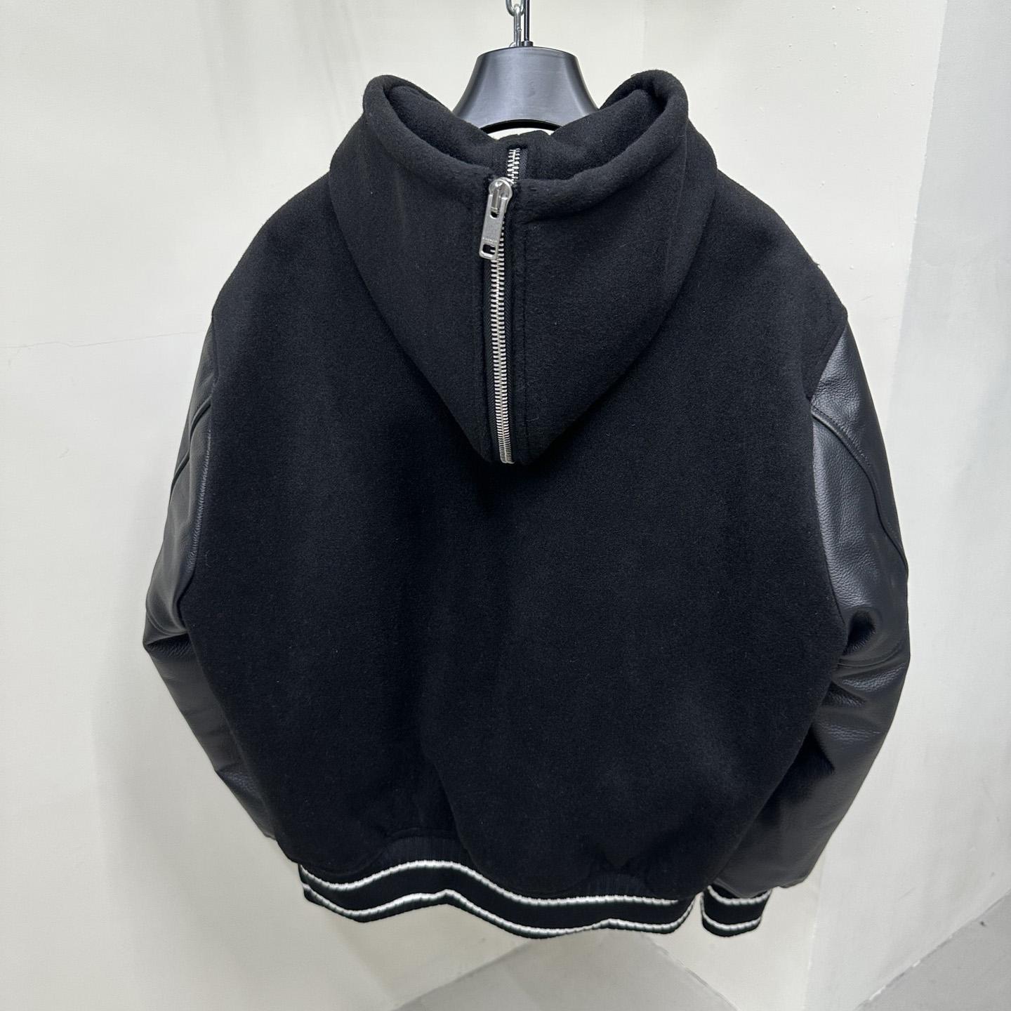 Givenchy Raised-logo Hooded Varsity Jacket - PerfectKickZ