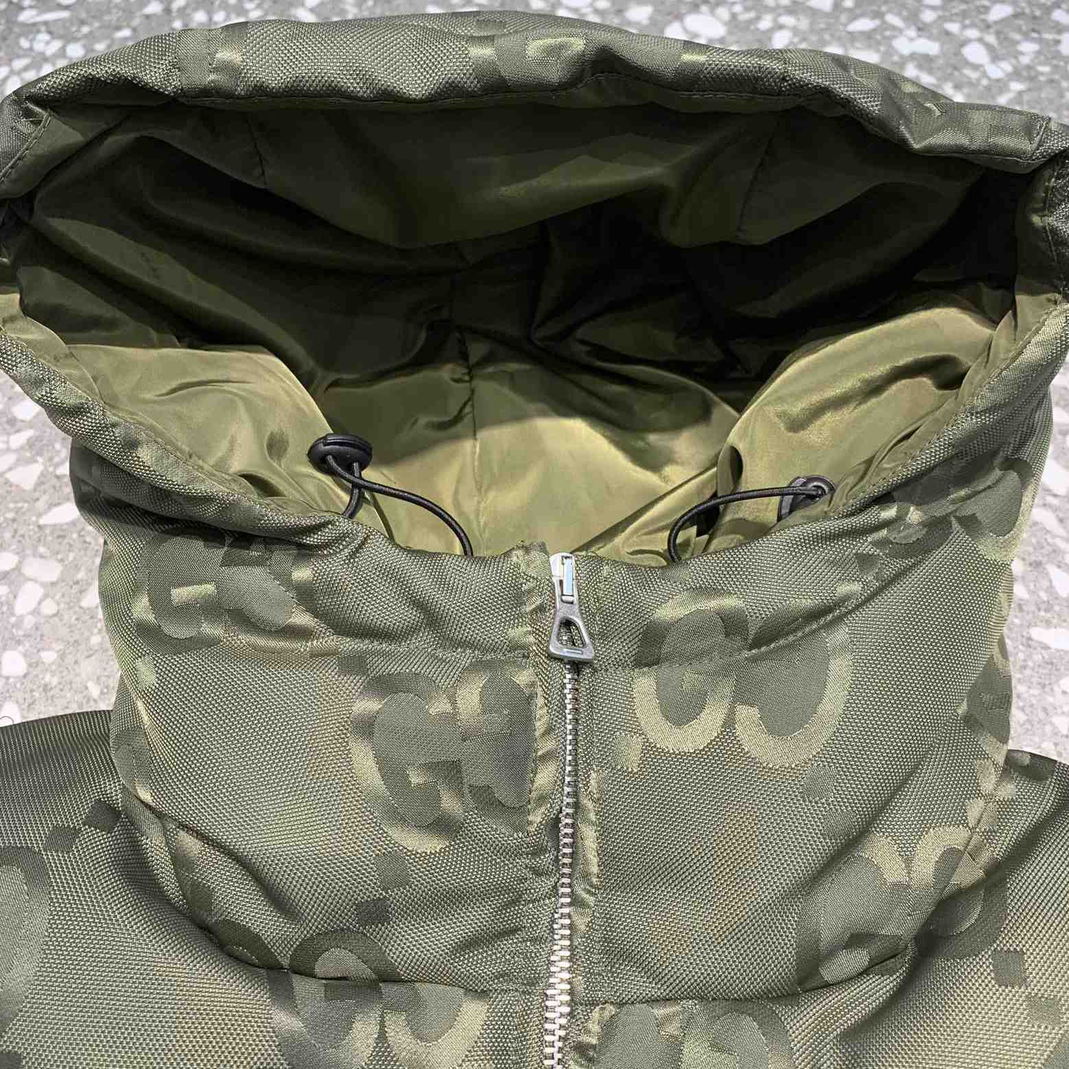 Gucci Jumbo GG Canvas Down Jacket - PerfectKickZ