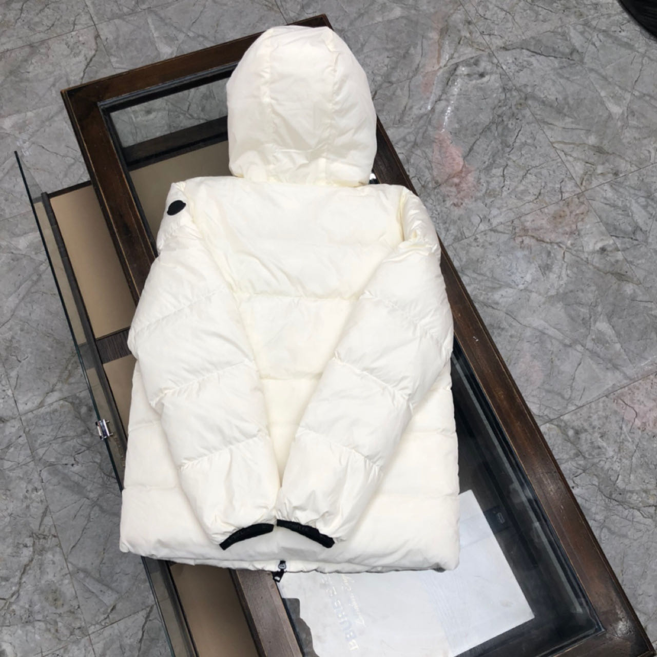 Moncler White Down Montcla Jacket - PerfectKickZ